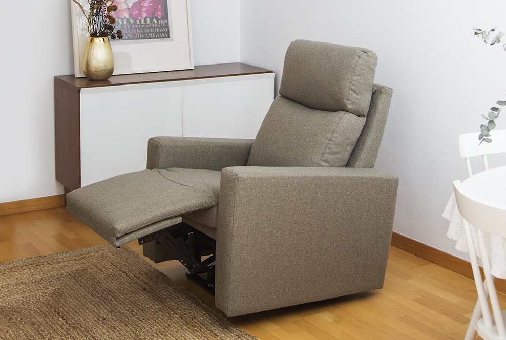 Sillon relax motorizado tela vison malmo max balance