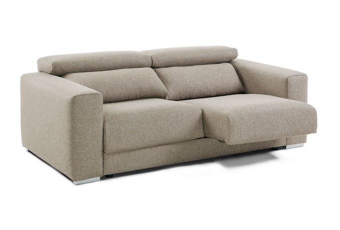 Sofa binari deslizante 3 plazas tela beige