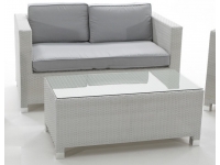 Set sofas rattan blanco Artic